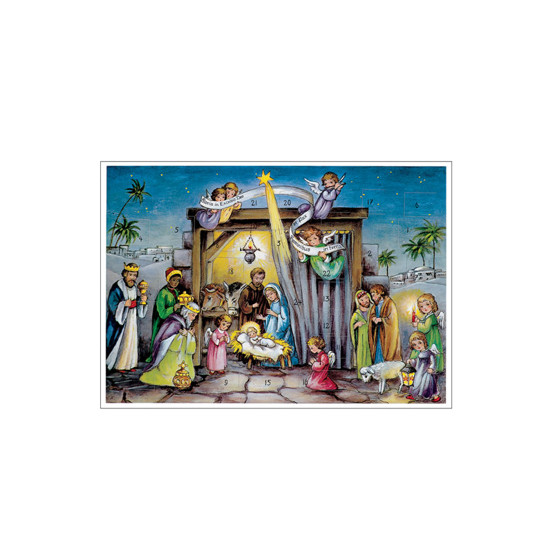 The Holiday Aisle Raci Nativity Scene Advent Calendar Wayfair